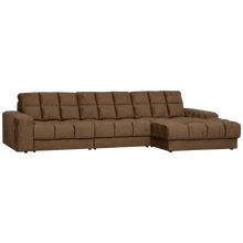 Laden Sie das Bild in den Galerie-Viewer, SECOND DATE CHAISE LONGUE RIGHT STRUCTURE VELVET BRASS