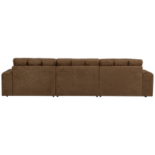 Laden Sie das Bild in den Galerie-Viewer, SECOND DATE CHAISE LONGUE RIGHT STRUCTURE VELVET BRASS