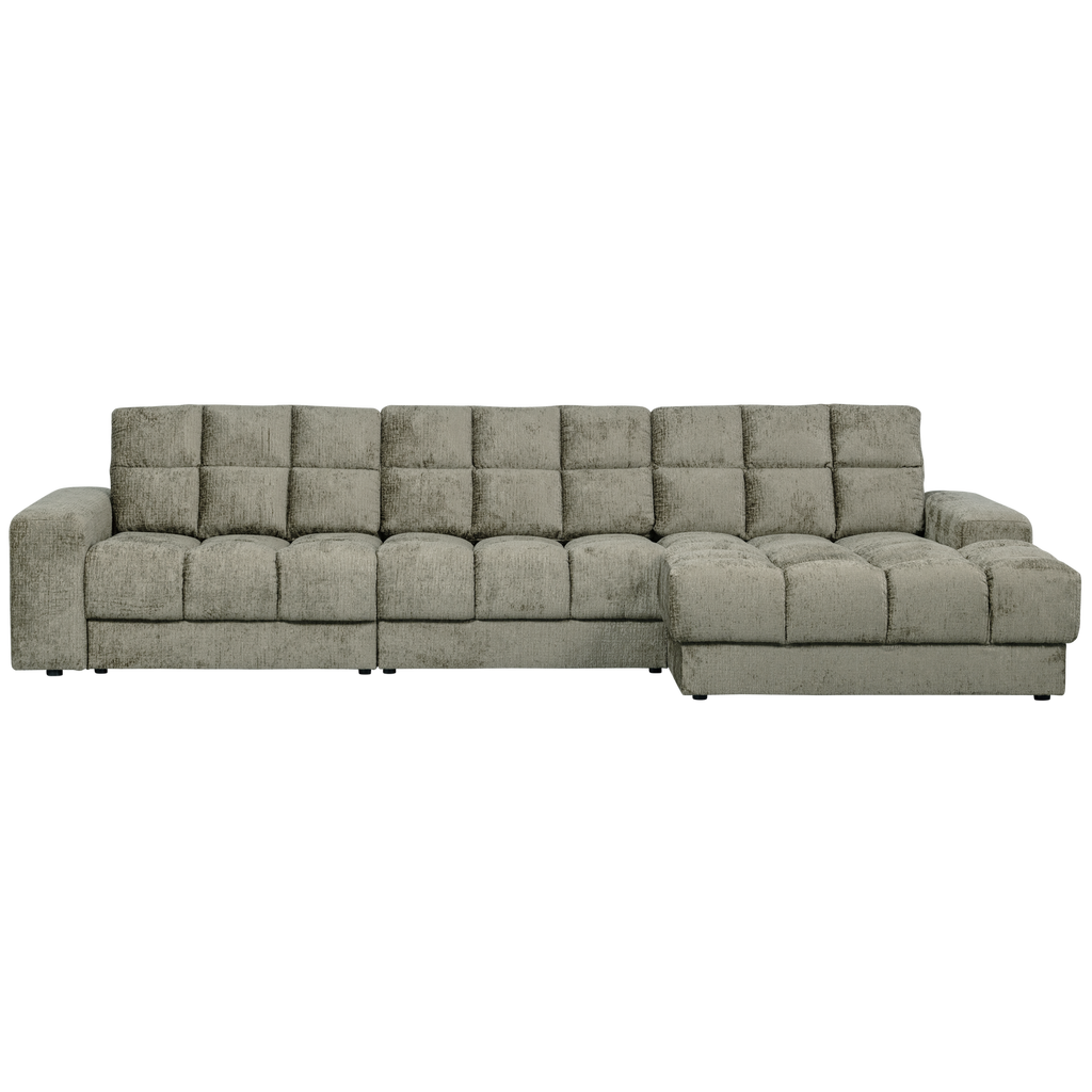 SECOND DATE CHAISE LONGUE RIGHT STRUCTURE VELVET FROST