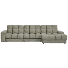 Laden Sie das Bild in den Galerie-Viewer, SECOND DATE CHAISE LONGUE RIGHT STRUCTURE VELVET FROST