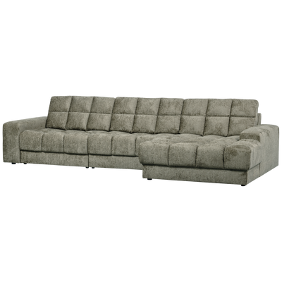 SECOND DATE CHAISE LONGUE RIGHT STRUCTURE VELVET FROST