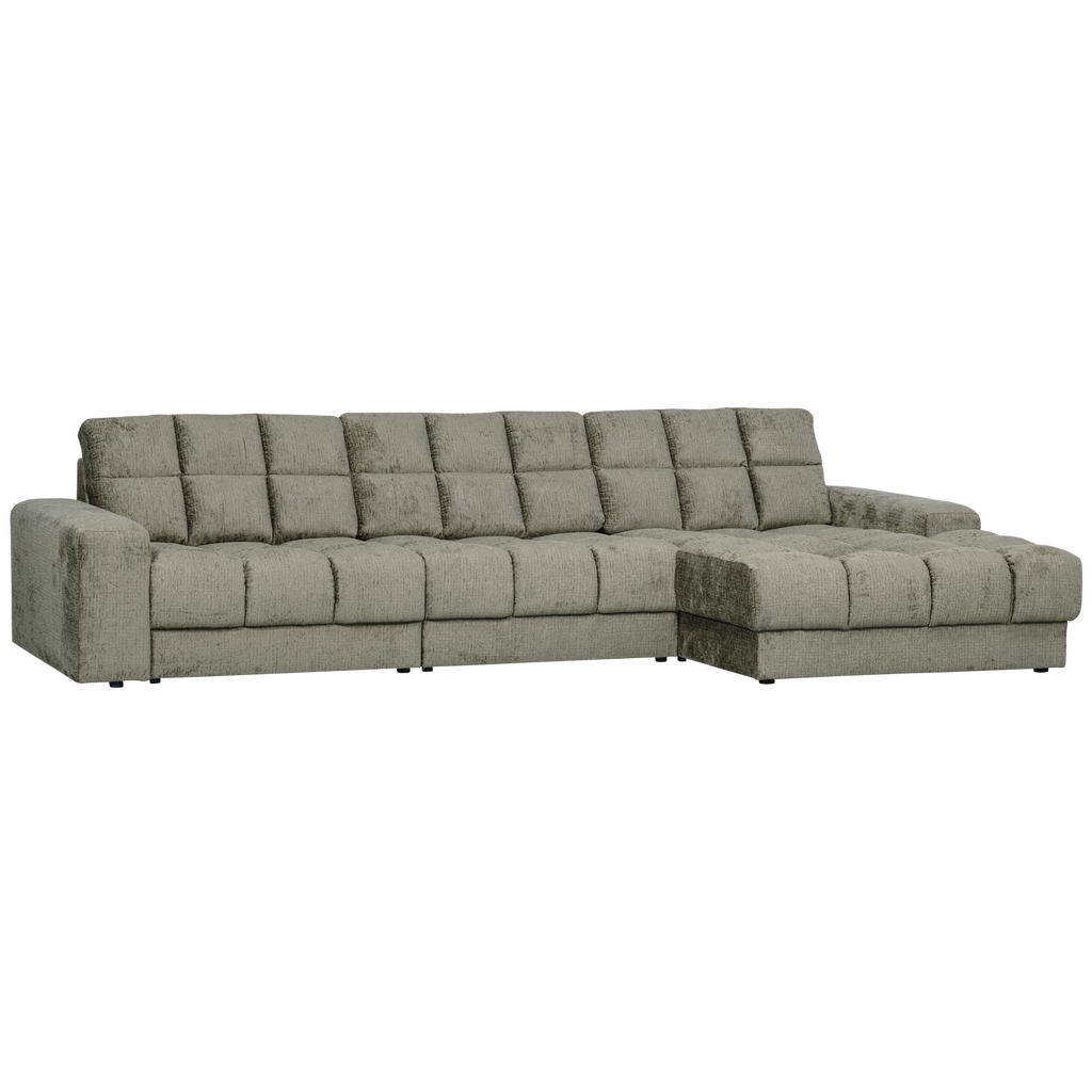 SECOND DATE CHAISE LONGUE RIGHT STRUCTURE VELVET FROST