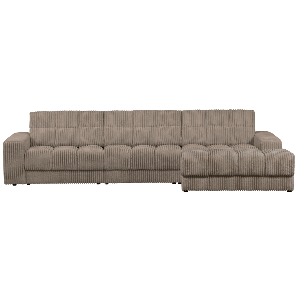 SECOND DATE CHAISE LONGUE RIGHT RIB FABRIC MUD
