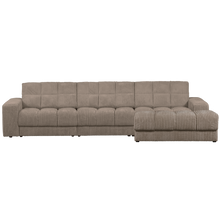 Laden Sie das Bild in den Galerie-Viewer, SECOND DATE CHAISE LONGUE RIGHT RIB FABRIC MUD