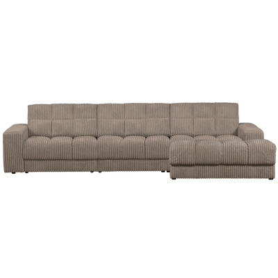 SECOND DATE CHAISE LONGUE RIGHT RIB FABRIC MUD