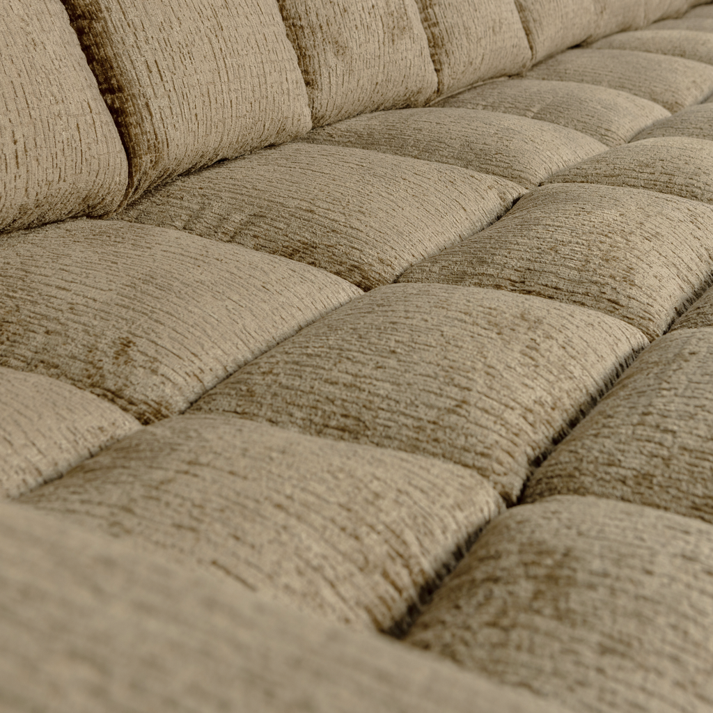SECOND DATE CHAISE LONGUE RIGHT STRUCTURE VELVET WHEATFIELD