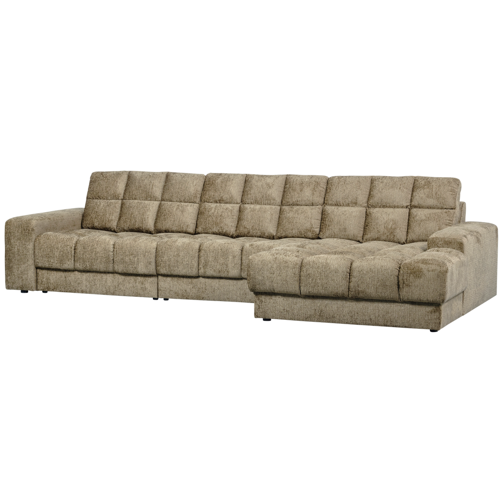 SECOND DATE CHAISE LONGUE RIGHT STRUCTURE VELVET WHEATFIELD