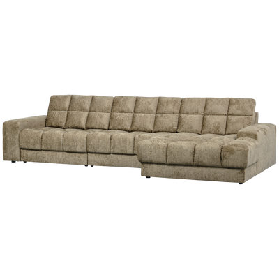 SECOND DATE CHAISE LONGUE RIGHT STRUCTURE VELVET WHEATFIELD