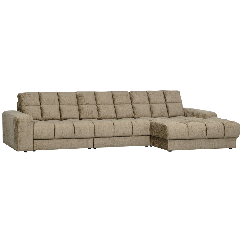 SECOND DATE CHAISE LONGUE RIGHT STRUCTURE VELVET WHEATFIELD