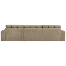 Laden Sie das Bild in den Galerie-Viewer, SECOND DATE CHAISE LONGUE RIGHT STRUCTURE VELVET WHEATFIELD