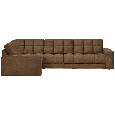 SECOND DATE CORNER SOFA STRUCTURE VELVET BRASS