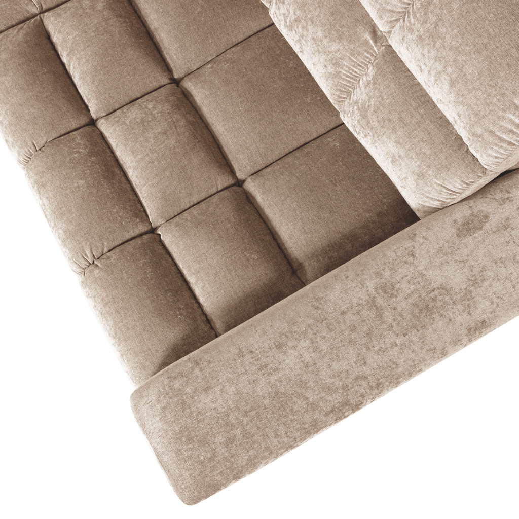 SECOND DATE CORNER SOFA VINTAGE NOUGAT