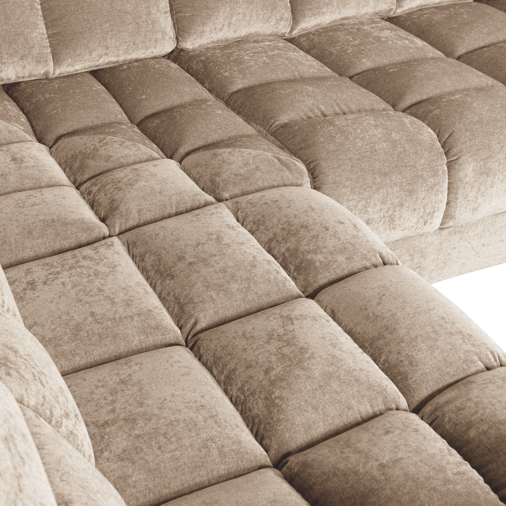 SECOND DATE CORNER SOFA VINTAGE NOUGAT