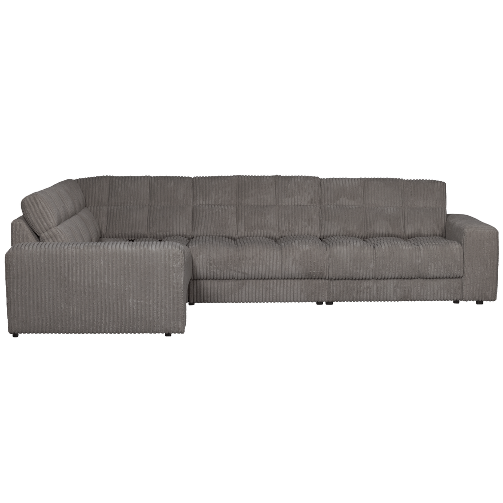 SECOND DATE CORNER SOFA LEFT RIB FABRIC TERRAZZO