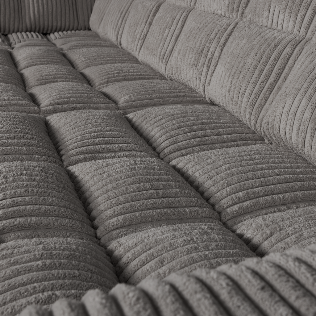 SECOND DATE CORNER SOFA LEFT RIB FABRIC TERRAZZO