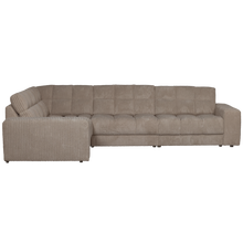 Laden Sie das Bild in den Galerie-Viewer, SECOND DATE CORNER SOFA LEFT RIB FABRIC MUD