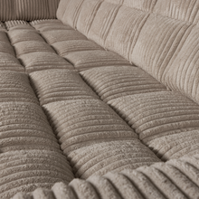 Laden Sie das Bild in den Galerie-Viewer, SECOND DATE CORNER SOFA LEFT RIB FABRIC MUD