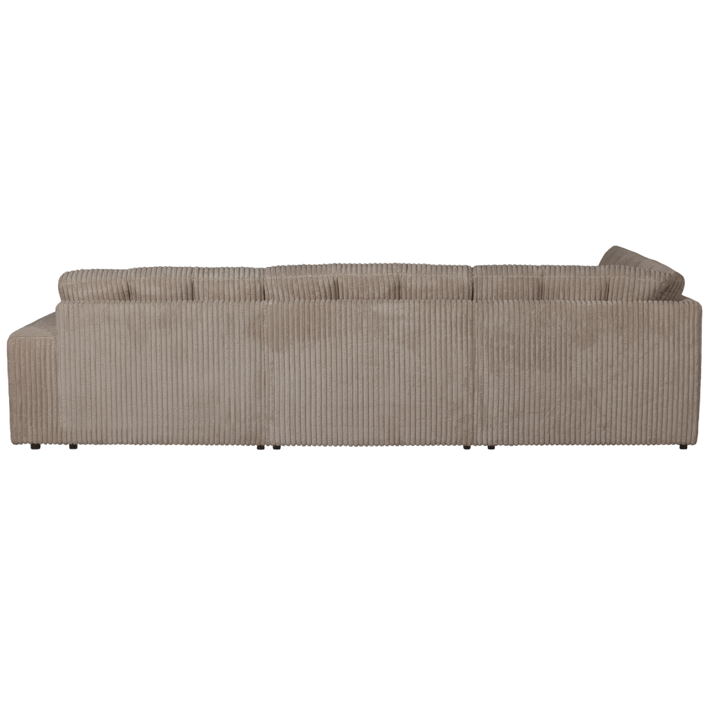 SECOND DATE CORNER SOFA LEFT RIB FABRIC MUD