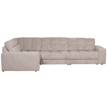 Laden Sie das Bild in den Galerie-Viewer, SECOND DATE CORNER SOFA LEFT RIB FABRIC NATURAL