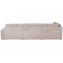 Laden Sie das Bild in den Galerie-Viewer, SECOND DATE CORNER SOFA LEFT RIB FABRIC NATURAL