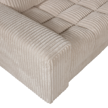 Cargar imagen en el visor de la galería, SECOND DATE CORNER SOFA LEFT RIB FABRIC TRAVERTIN