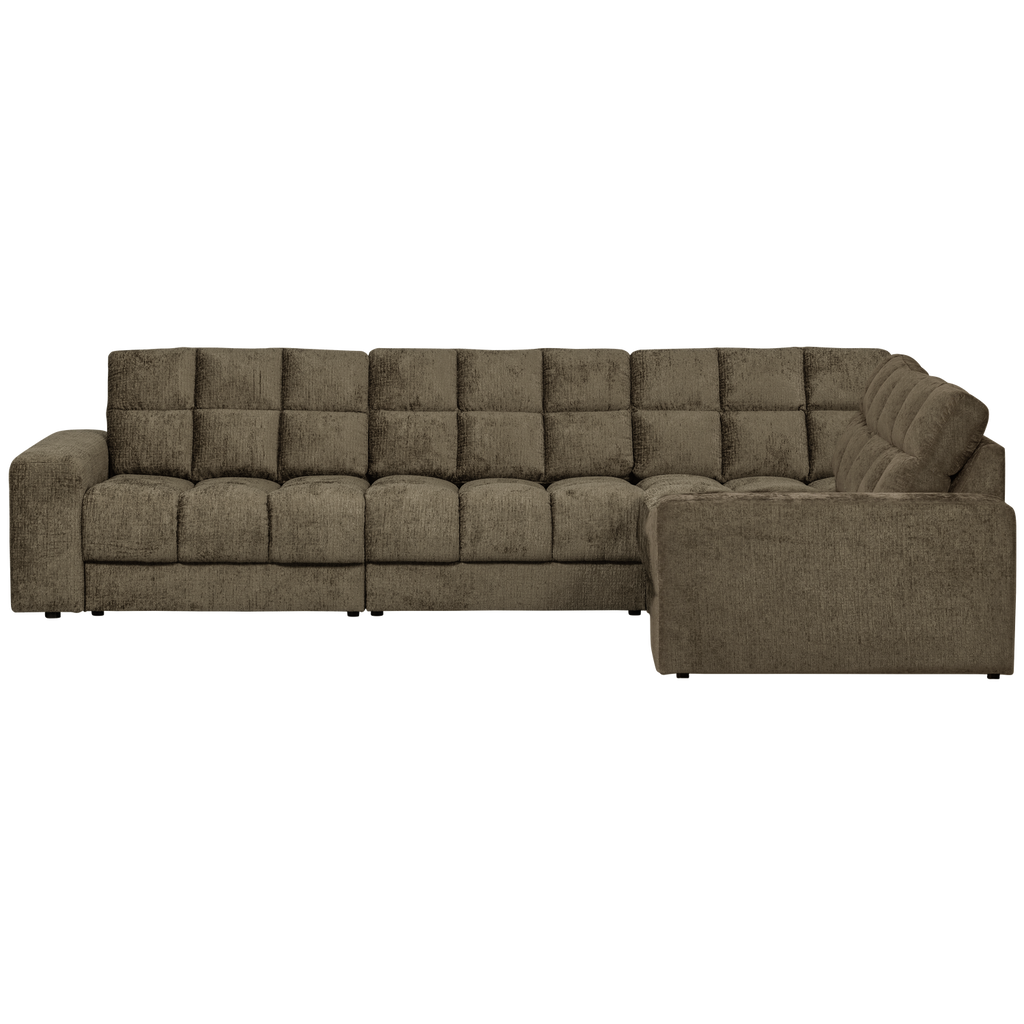 SECOND DATE CORNER SOFA RIGHT STRUCTURE VELVET BONSAI