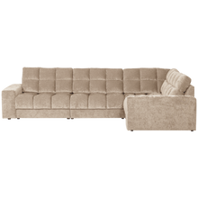 Laden Sie das Bild in den Galerie-Viewer, SECOND DATE CORNER SOFA RIGHT VINTAGE NOUGAT