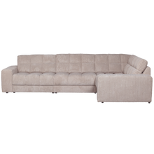 Laden Sie das Bild in den Galerie-Viewer, SECOND DATE CORNER SOFA RIGHT RIB FABRIC NATURAL