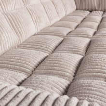 Laden Sie das Bild in den Galerie-Viewer, SECOND DATE CORNER SOFA RIGHT RIB FABRIC NATURAL