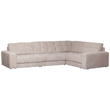 Laden Sie das Bild in den Galerie-Viewer, SECOND DATE CORNER SOFA RIGHT RIB FABRIC NATURAL