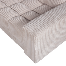 Laden Sie das Bild in den Galerie-Viewer, SECOND DATE CORNER SOFA RIGHT RIB FABRIC NATURAL