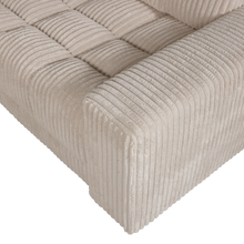 Laden Sie das Bild in den Galerie-Viewer, SECOND DATE CORNER SOFA RIGHT RIB FABRIC TRAVERTIN