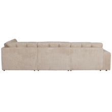 Laden Sie das Bild in den Galerie-Viewer, SECOND DATE CORNER SOFA RIGHT RIB FABRIC TRAVERTIN