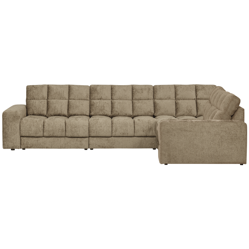 SECOND DATE CORNER SOFA RIGHT STRUCTURE VELVET WHEATFIELD