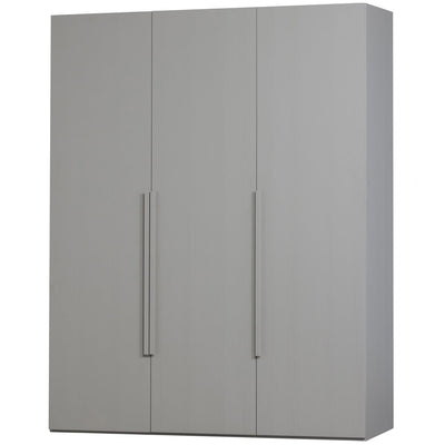 RENS 3-DOORS WARDROBE LONG HANDLE WALNUT/PEBBLE GREY [fsc]