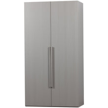 Laden Sie das Bild in den Galerie-Viewer, RENS 2-DOORS WARDROBE LONG HANDLE WALNUT/PEBBLE GREY [fsc]