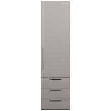 Load image into Gallery viewer, RENS 1-DOOR WARDROBE LONG HANDLE WALNUT/PEBBLE GREY [fsc]