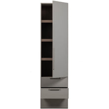 Load image into Gallery viewer, RENS 1-DOOR WARDROBE LONG HANDLE WALNUT/PEBBLE GREY [fsc]