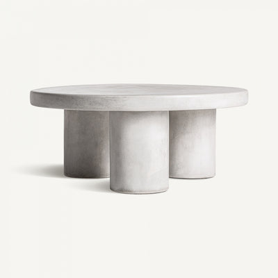 Stone round coffee table