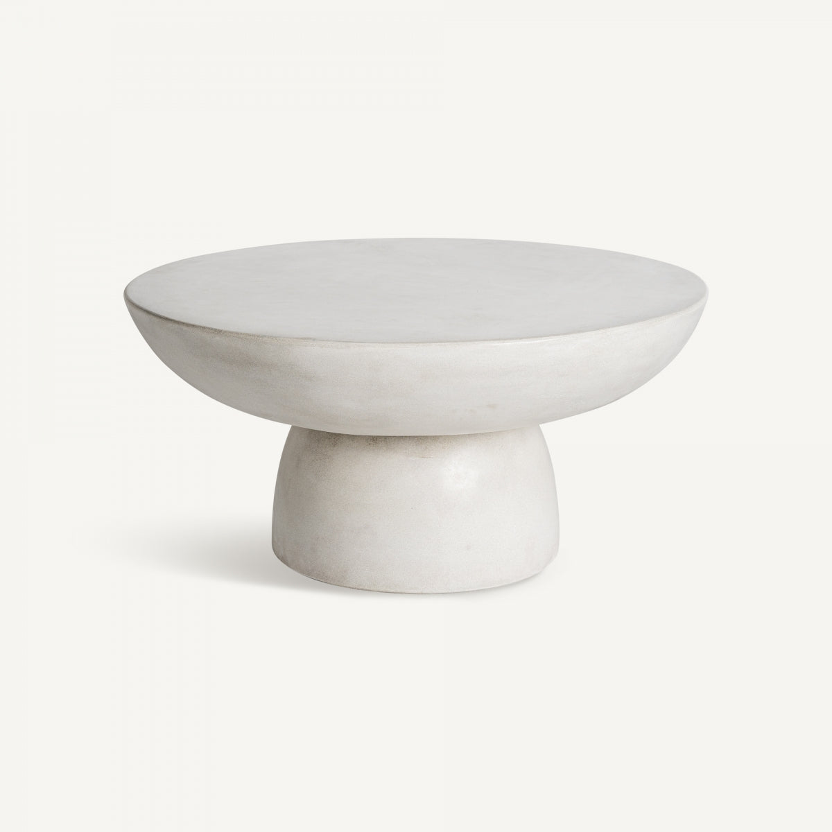 Stone round coffee table