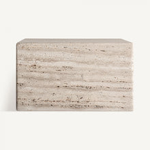 Load image into Gallery viewer, Square travertine coffee table