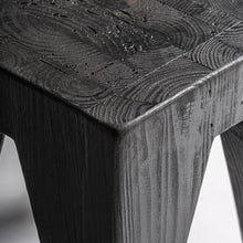Load image into Gallery viewer, Pine black side table