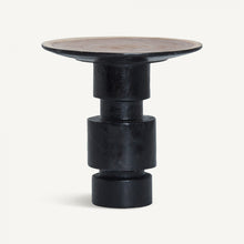 Load image into Gallery viewer, Suar wood black side table