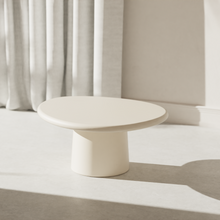 Charger l'image dans la galerie, Coffee table Juno W91 D78 H34 - concrete look organic - Latte StoneSkin
