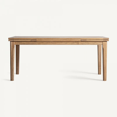 Ash wood extendable dining table