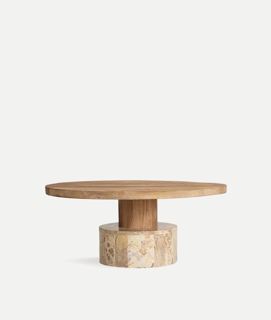 Mango/Marble Coffee Table