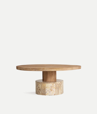 Mango/Marble Coffee Table