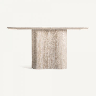 Travertine marble console
