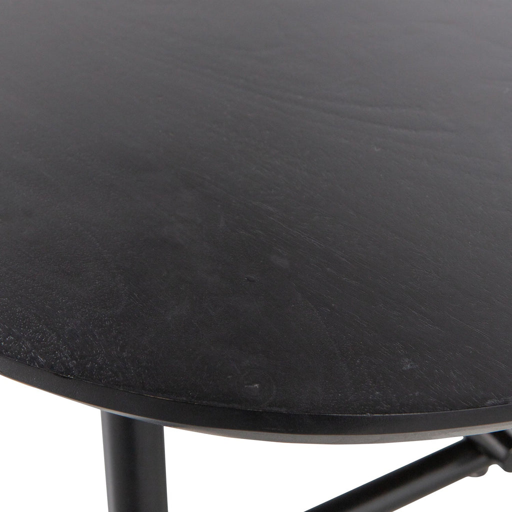 ELEGANCE COFFEE TABLE MANGO WOOD/METAL BLACK