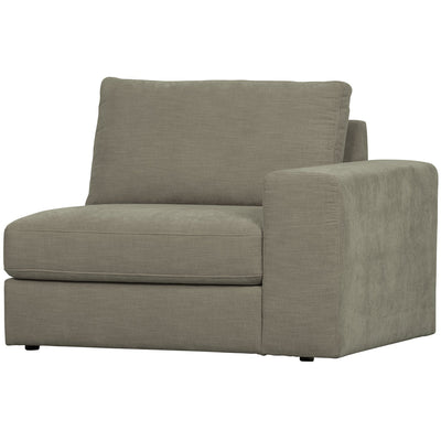 FAMILY 1-SEATER ELEMENT ARM RIGHT WARM GREY